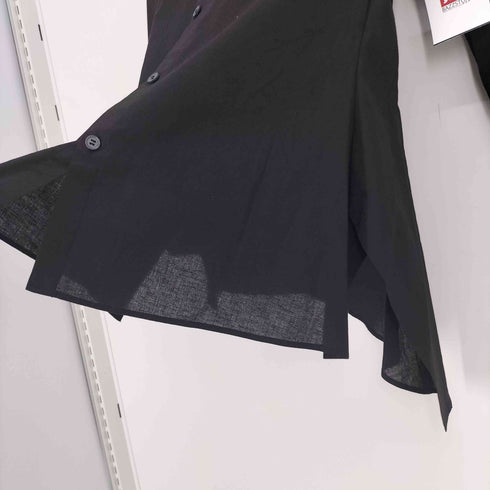 ヨウジヤマモト Yohji Yamamoto collections 25SS 100/-KHADI BACKSIDE FLARED SLIM B 100/-カディ バックサイドフレア スリム B シャツ ユニセックス レディース JPN:1
