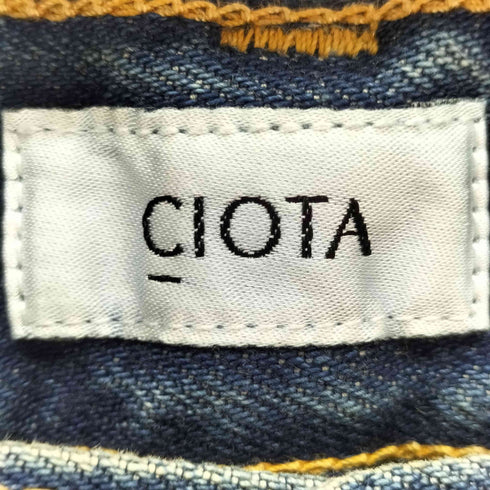 シオタ CIOTA インディゴ スビンコットン 13.5oz ワイドテーパードデニム メンズ 30
