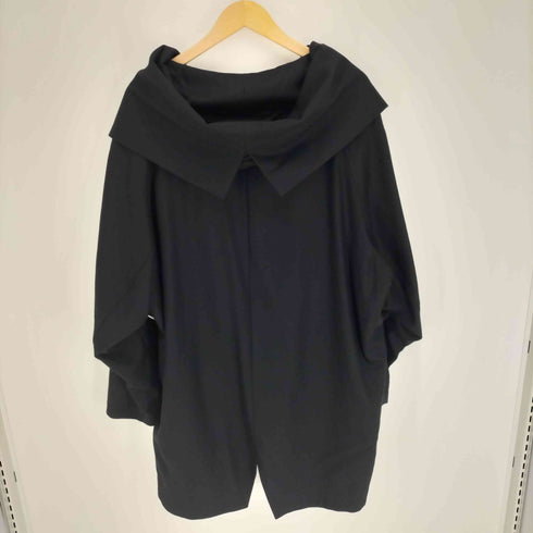 レギュレーションヨウジヤマモト REGULATION Yohji Yamamoto 24AW SAXONY R-HOODED CAPE COAT サクソニーRフード ケープ コート レディース JPN:2