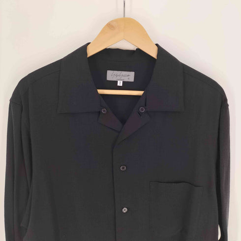 ヨウジヤマモトプールオム Yohji Yamamoto POUR HOMME 25SS Button Collar Shirt ボタン カラー シャツ メンズ JPN:2