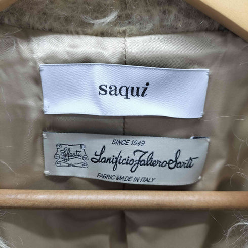 saqui ウールモヘア シャギー ショートジャケット レディース JPN:36