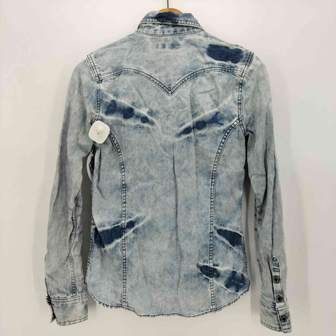 シヴァーライズ CIVARIZE 00s Y2K ブリーチ加工 デニム ウエスタンジャケット メンズ JPN:44