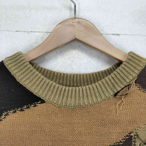 COOS ダメージ加工切り返しニット メンズ import:S