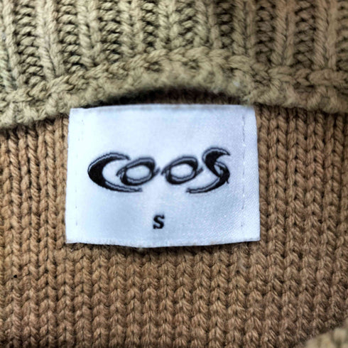 COOS ダメージ加工切り返しニット メンズ import:S