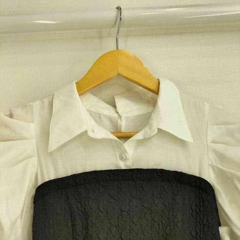 ダズリン dazzlin 23AW ショルダーリボン ジャカード ワンピース レディース JPN:S