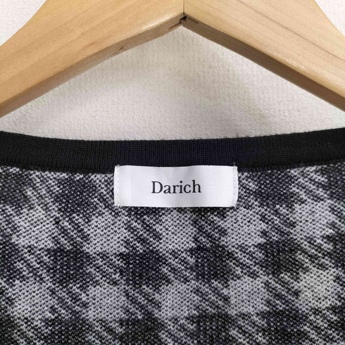 ダーリッチ Darich 24SS ギンガムチェックファスナーニットトップス レディース FREE