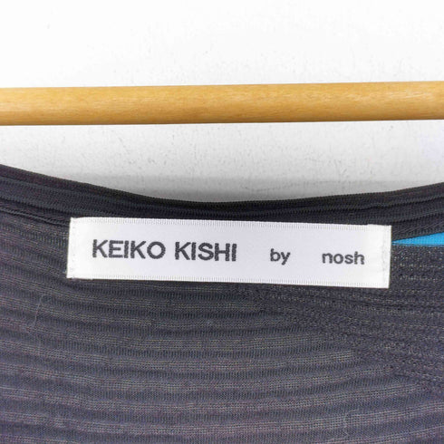 ケイコキシ KEIKO KISHI by nosh 異素材ドッキング 変形ボーダードッキングワンピース レディース FREE