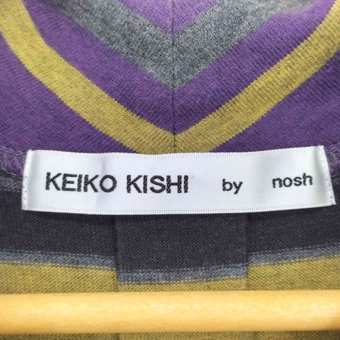 ケイコキシ KEIKO KISHI by nosh 変形ボーダー フレンチスリーブワンピース レディース JPN:2