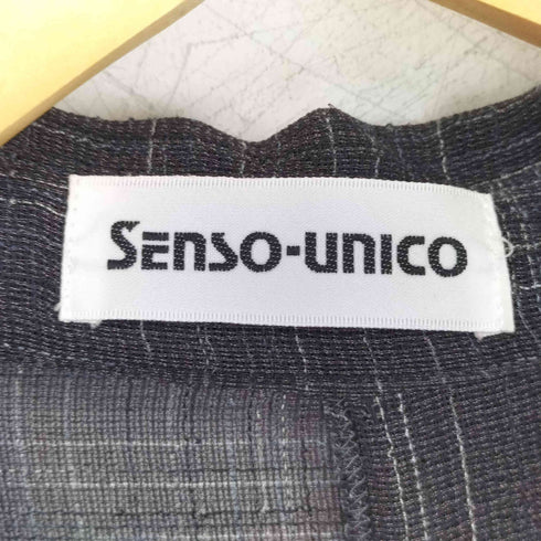 SENSO UNICO ストライプチェック シアージャケット レディース 12-B