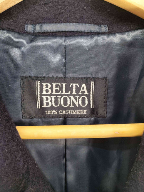 BELTA BUONO 比翼カシミヤ100 ステンカラーコート メンズ