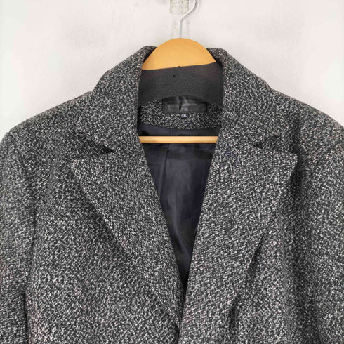 ヘザー柄 チェスターコート メンズ 4XL