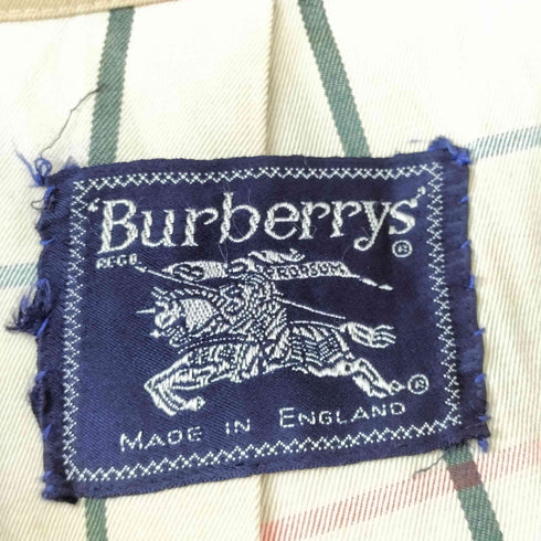 バーバリーズ BURBERRYS MADE IN ENGLAND 裏地チェックステンカラーコート レディース