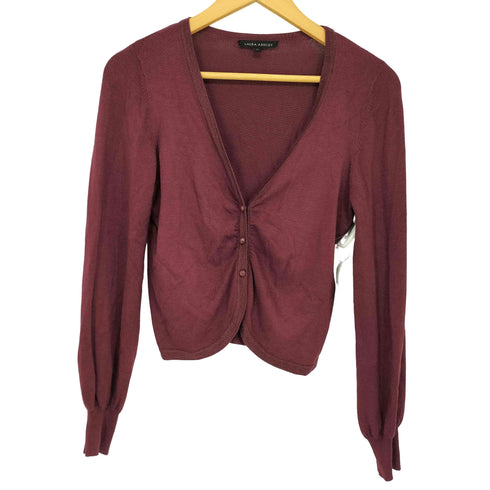 ローラアシュレイ LAURA ASHLEY ラメリブカーディガン レディース import:XS
