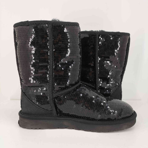 アグ UGG CLASSIC SHORT SPARKLES クラッシック ショート スパークレス スパンコール ムートン ブーツ レディース JPN:24