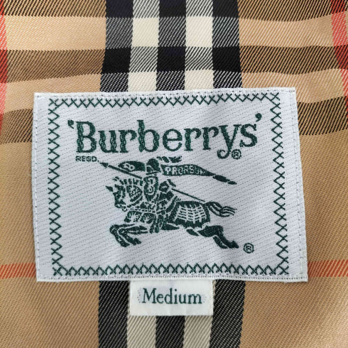 バーバリーズ BURBERRYS 緑タグ ホース刺繍裏地メッシュスタンドカラーブルゾンジャケット メンズ M