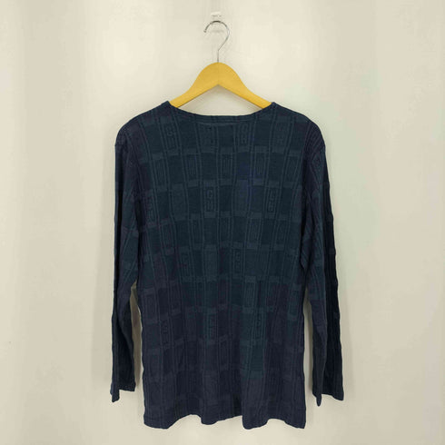 バイグラッドハンド BY GLADHAND EMPIRE GLAD L/S BOAT NECK エンパイアグラッド レーヨンニット 総柄 ポケット長袖Tシャツ ニットソー メンズ L