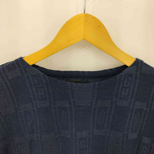 バイグラッドハンド BY GLADHAND EMPIRE GLAD L/S BOAT NECK エンパイアグラッド レーヨンニット 総柄 ポケット長袖Tシャツ ニットソー メンズ L