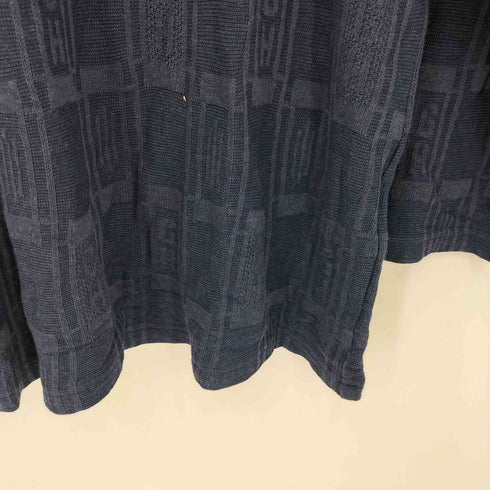 バイグラッドハンド BY GLADHAND EMPIRE GLAD L/S BOAT NECK エンパイアグラッド レーヨンニット 総柄 ポケット長袖Tシャツ ニットソー メンズ L