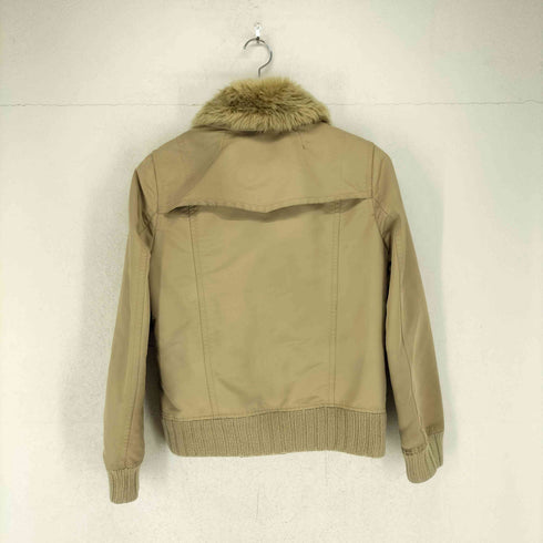 バーバリーブルーレーベル BURBERRY BLUE LABEL ウールライナー&ファー付ショートトレンチコート レディース 38