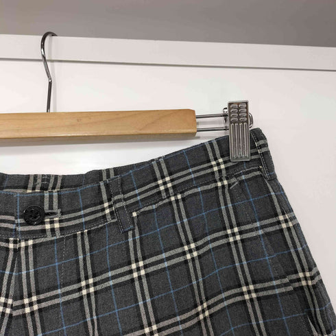バーバリーブラックレーベル BURBERRY BLACK LABEL チェック柄 サイドポケット ウール ショーツ メンズ 79