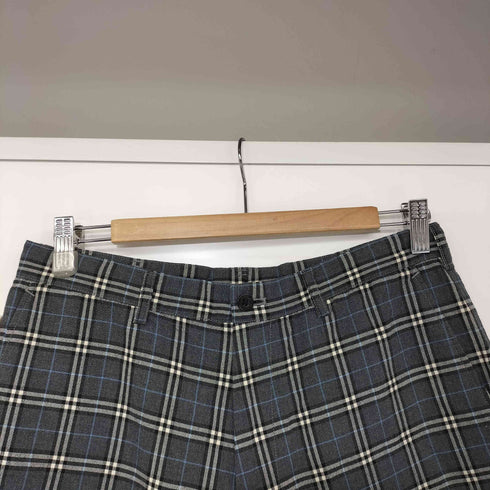 バーバリーブラックレーベル BURBERRY BLACK LABEL チェック柄 サイドポケット ウール ショーツ メンズ 79