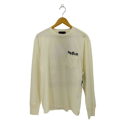 ギャングスタビル GANGSTERVILLE SACRED HEART GLAD HAND セイクリッドハート ブラックレタープリント クルーネック ポケット長袖Tシャツ カットソー メンズ L