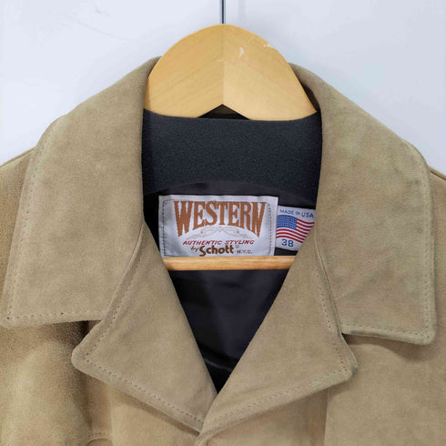 WESTERN AUTHENTIC STYLING by Schott 80-90s USA製 ウエスタンレザージャケット メンズ 38