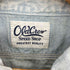 オールドクロウ OLD CROW FOUR CYL RACE L/S WORK SHIRTS ステンシルプリント フロントポケット ワーク デニム 長袖シャツ メンズ XL