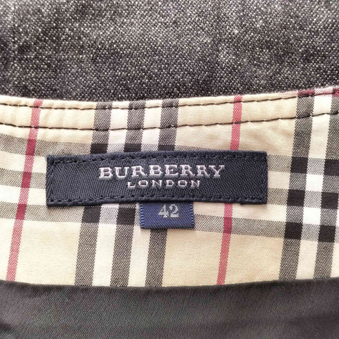 バーバリーロンドン BURBERRY LONDON バックスリットデニムスカート レディース 42