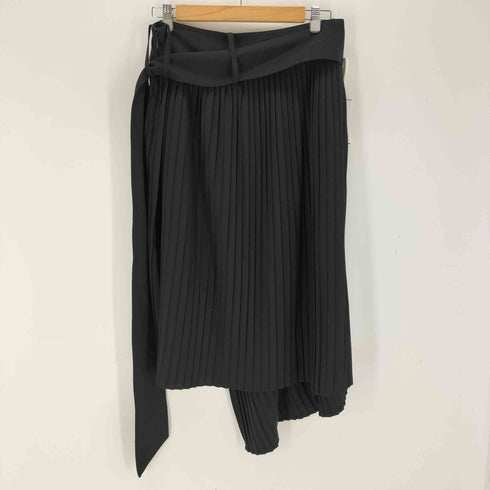 ロック rokh ウールブレンドベルトディテールスカート レディース JPN:42