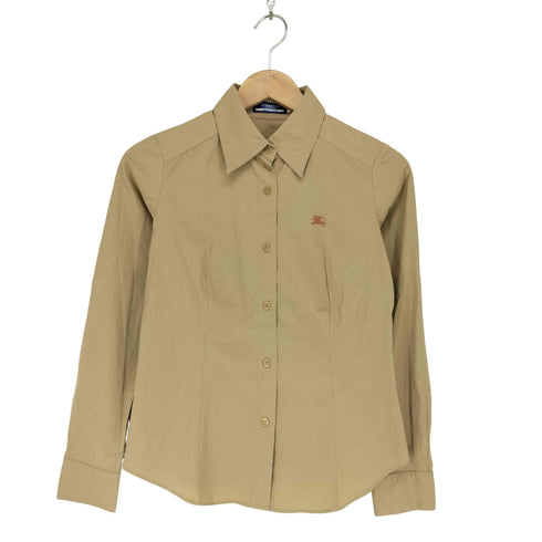 バーバリーブルーレーベル BURBERRY BLUE LABEL ホース刺繍シャツ レディース 38