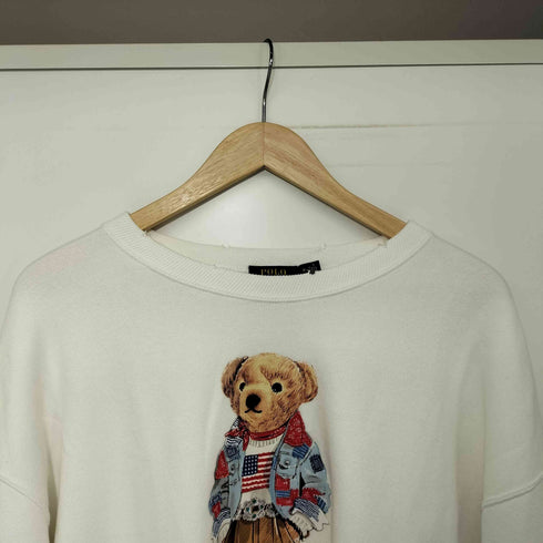 ポロラルフローレン POLO RALPH LAUREN ポロベアプリント クラッシュド クルーネック スウェット メンズ XL