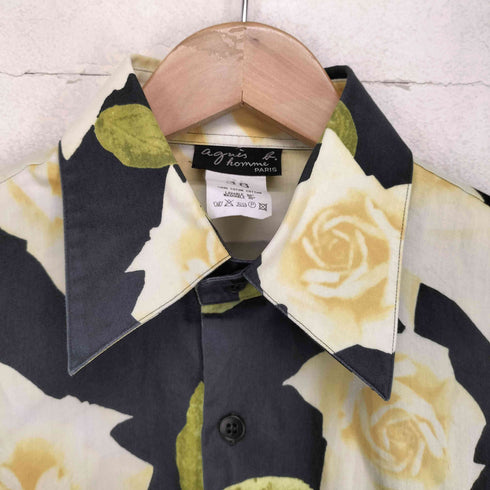 アニエスベーオム Agnes b.homme フラワープリントシャツ メンズ  38
