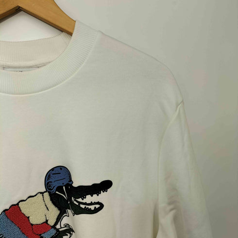 ラコステ LACOSTE アレンジワニロゴクルーネックスウェット メンズ 5