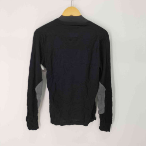 ビズビム VISVIM デニムエルボーパッチ付きVネックニット メンズ JPN:2