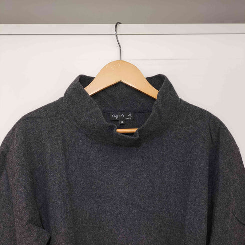 アニエスベー agnes b. PARIS ウール S/S ハイネック カットソー レディース 42