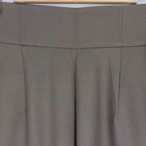 ユナイテッドアローズグリーンレーベルリラクシング UNITED ARROWS green label relaxing サキソニー ハイウエスト ワイド パンツ レディース JPN:40