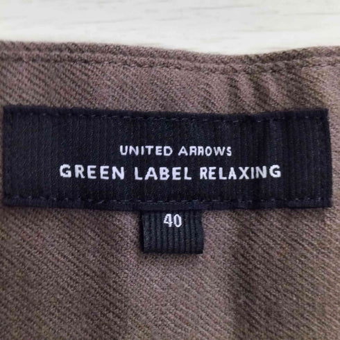 ユナイテッドアローズグリーンレーベルリラクシング UNITED ARROWS green label relaxing サキソニー ハイウエスト ワイド パンツ レディース JPN:40