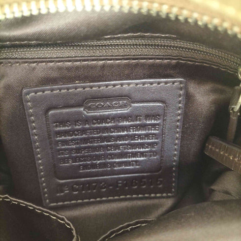 コーチ COACH レザー切替シグネチャーロゴショルダーバッグ レディース
