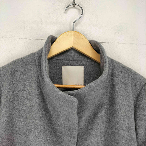 ジユウク 自由区 cashmere カシミヤ混スタンドカラーコート レディース 46