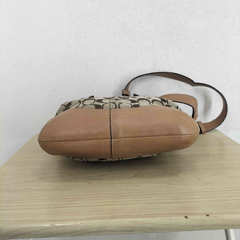 コーチ COACH レザー切替シグネチャーロゴショルダーバッグ レディース