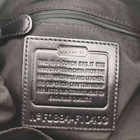 コーチ COACH レザー切替シグネチャーロゴショルダーバッグ レディース