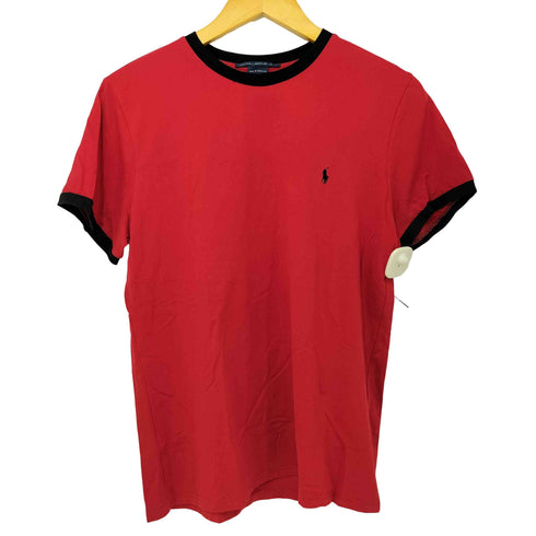 ラルフローレンゴルフ RALPH LAUREN GOLF ポニー刺繍 S/S リンガー Tシャツ レディース L