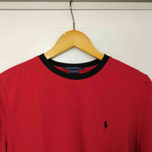ラルフローレンゴルフ RALPH LAUREN GOLF ポニー刺繍 S/S リンガー Tシャツ レディース L
