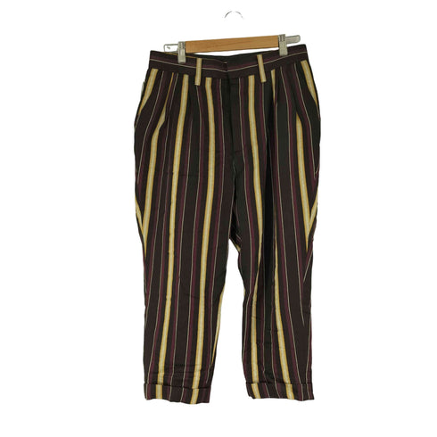 イロコイ Iroquois ストライプ 3タック アンクルパンツ メンズ JPN:1
