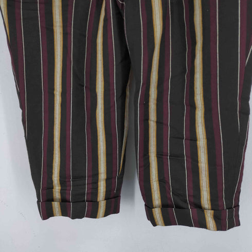 イロコイ Iroquois ストライプ 3タック アンクルパンツ メンズ JPN:1
