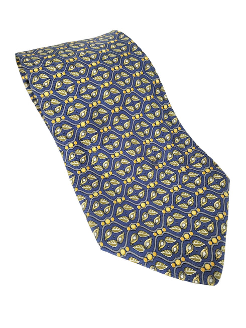 サルヴァトーレフェラガモ Salvatore Ferragamo リーフデザインシルクネクタイ メンズ