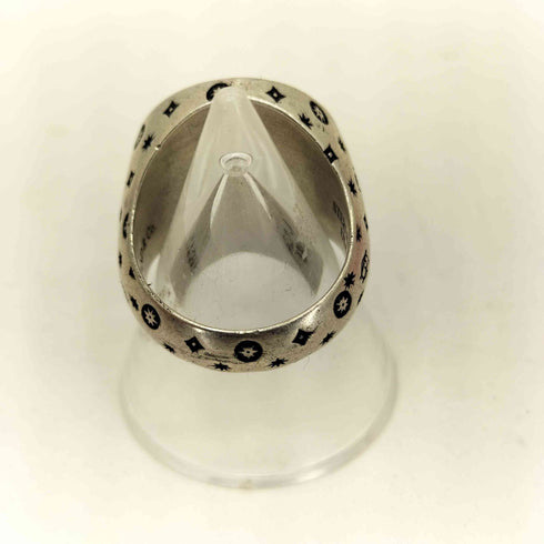 グラッドハンド GLADHAND RING FAMILY CREST STERLING刻印 総柄 シグネットリング メンズ 11号