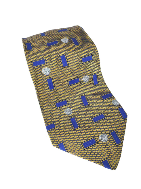 ジャンニヴェルサーチ GIANNI VERSACE 人物刺繍シルクネクタイ メンズ