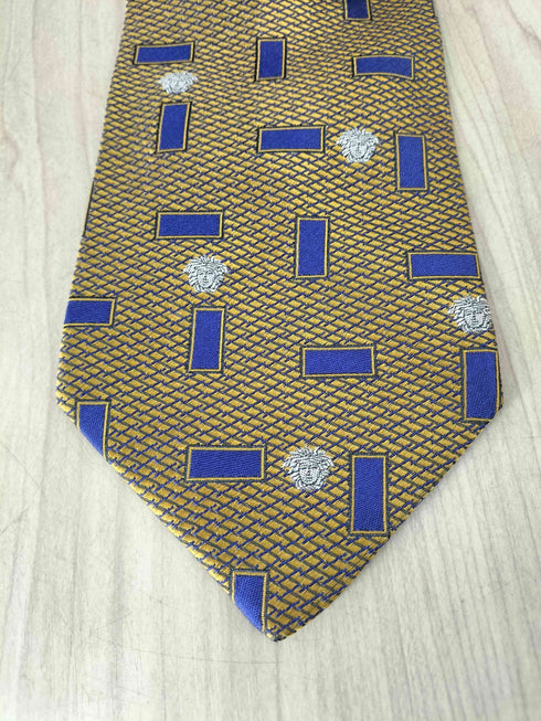 ジャンニヴェルサーチ GIANNI VERSACE 人物刺繍シルクネクタイ メンズ